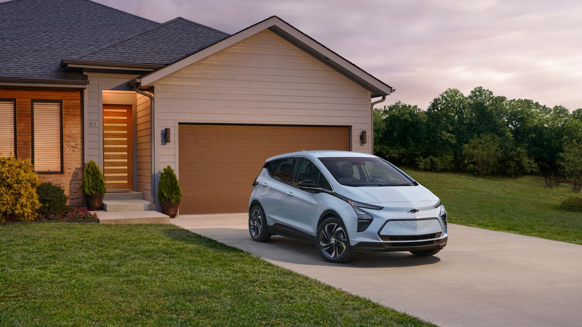 2023 Bolt EV parked on a residential driveway.