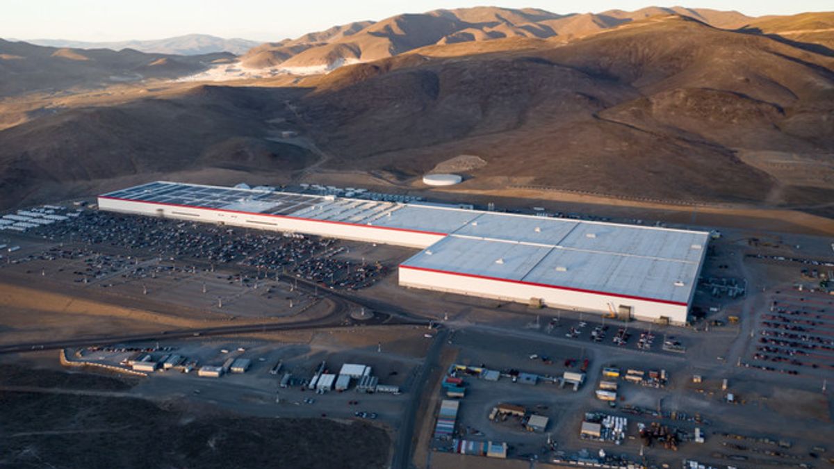 The Tesla gigafactory in Nevada.